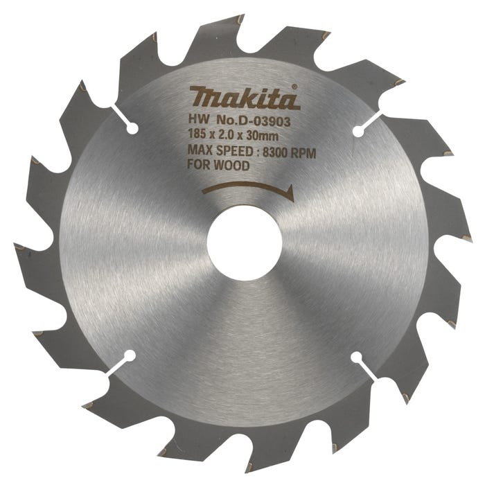 Tarcza tnąca do drewna MAKITA 185x30 mm, 16 zębów