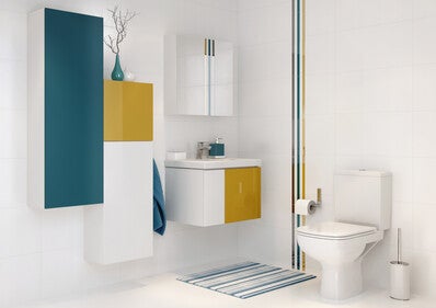 WC kompakt Cersanit Colour poziom biały 2