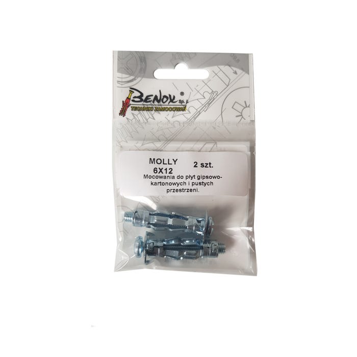 Kołek typu Molly do pustych przestrzeni 12x37 mm (2 szt.)