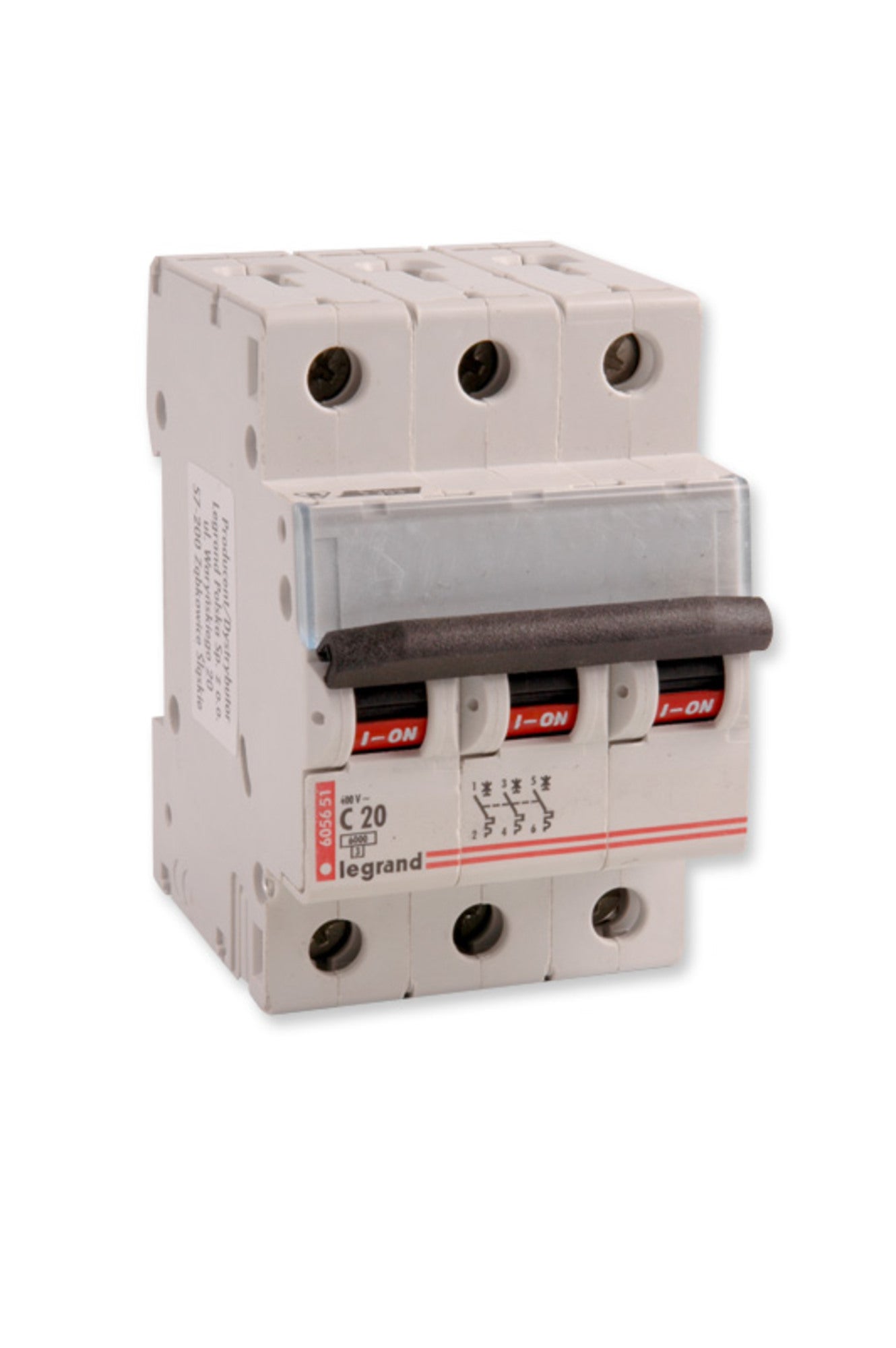 Wyłącznik nadprądowy S 303 3P C 20A TX3 Legrand