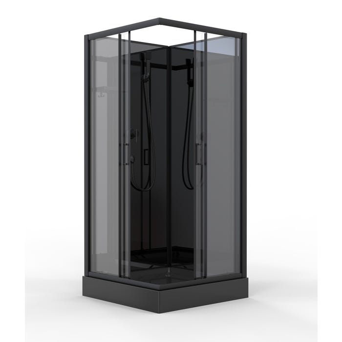 Kabina pryszniowa Savana Liza 90x90 cm Y87-S3MB Wally Black