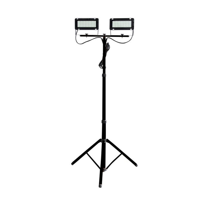 Naświetlacz na statywie LED 2x40W 2x3500lm 6400K IP65