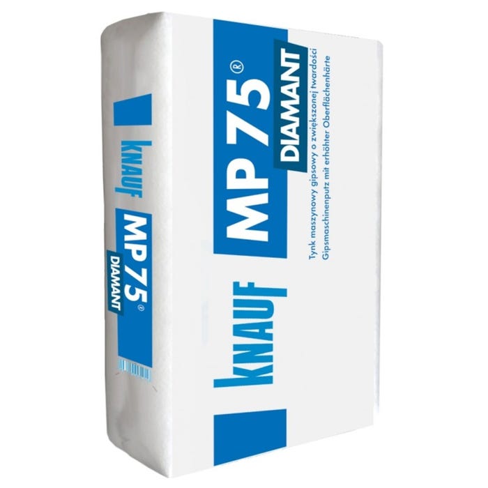 Tynk gipsowy maszynowy Knauf MP 75 Diamant 20 kg