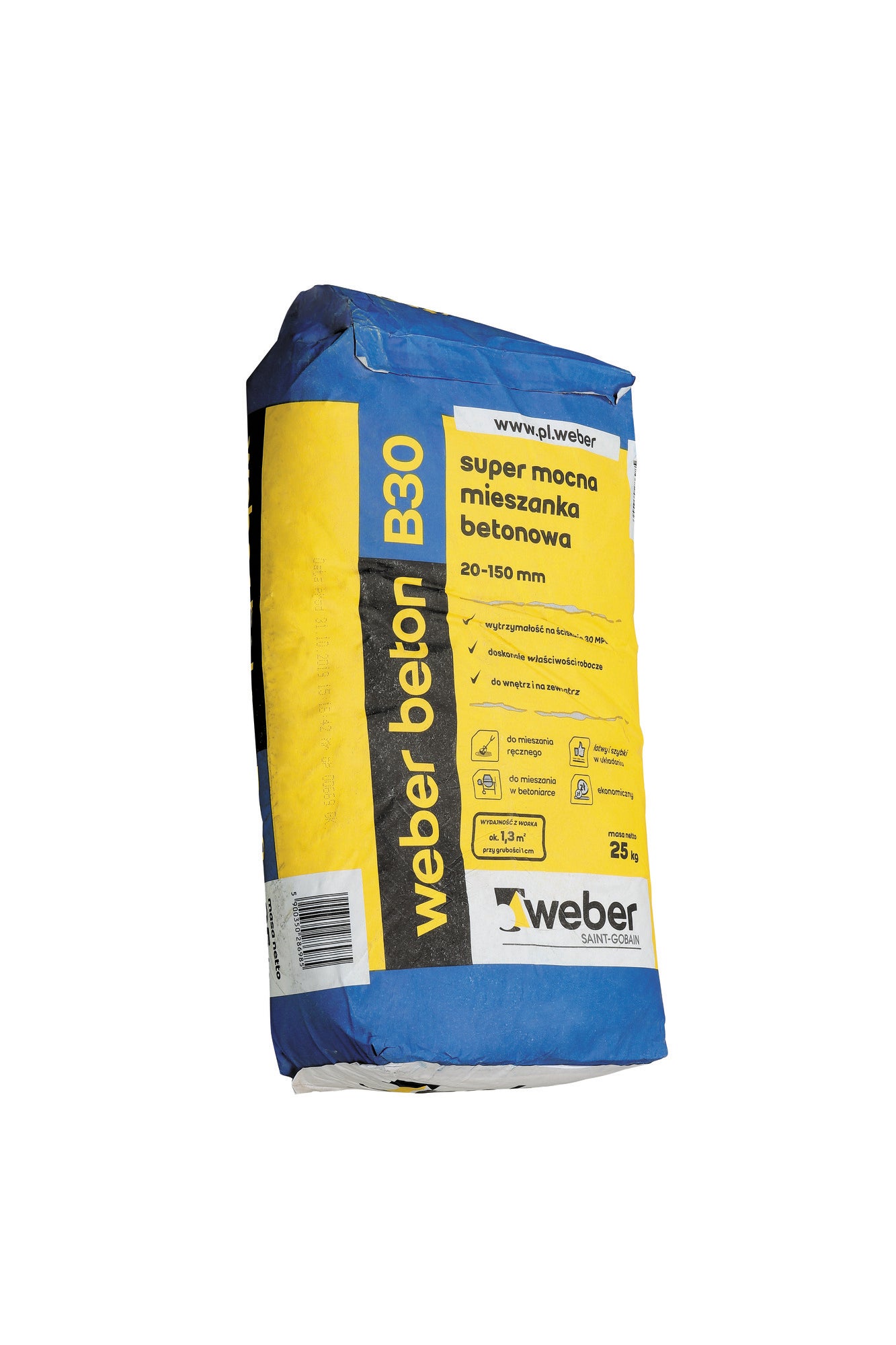 Gotowa sucha mieszanka Weber Beton B-30 25 kg 1
