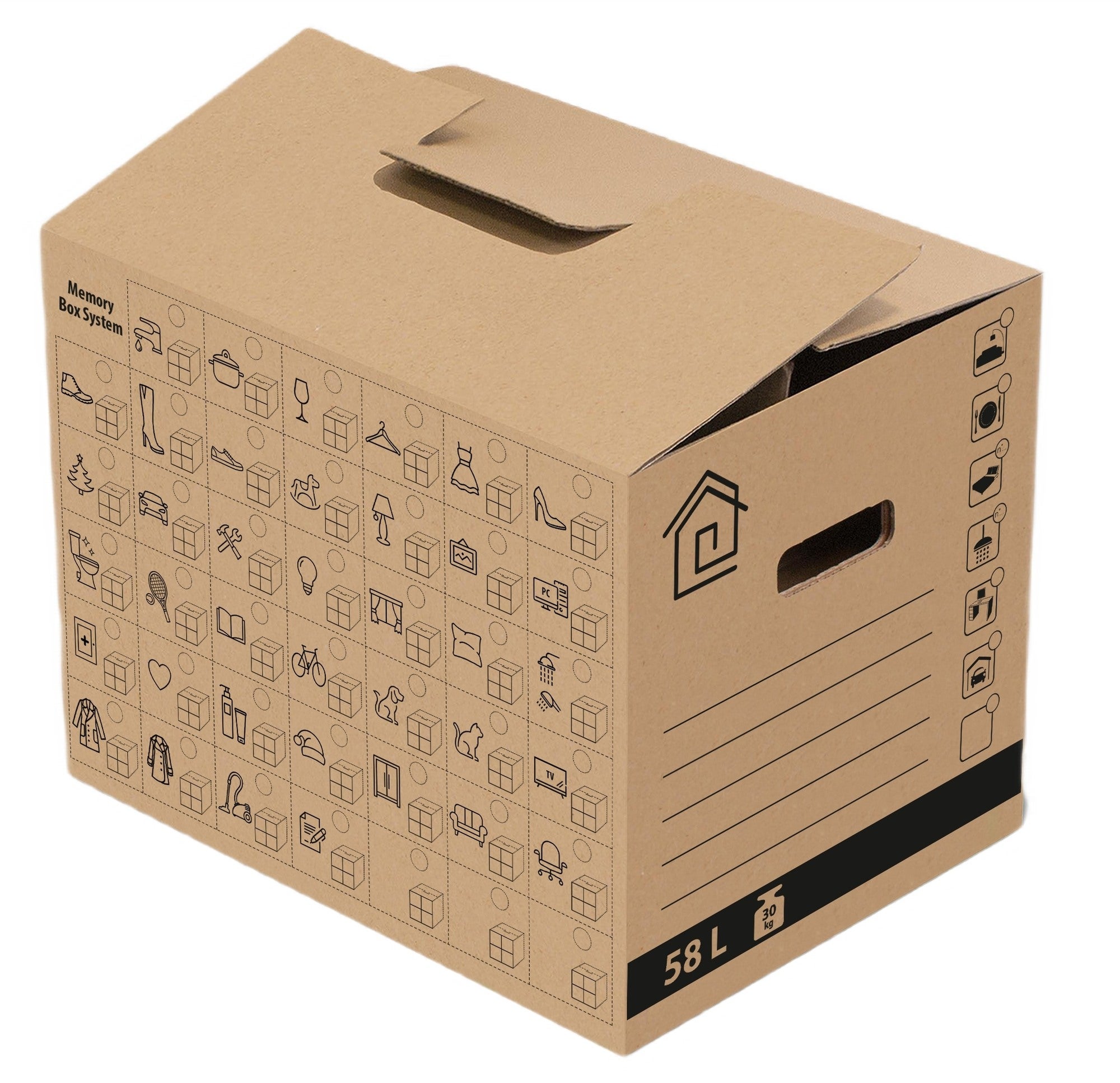 Karton przeprowadzkowy 58L 50x38x40 cm 0