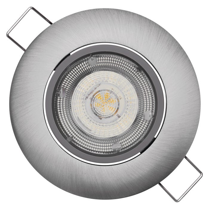 Oczko LED okrągłe 5W 450Lm 3000K IP20 kolor nikiel