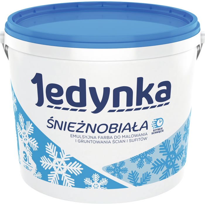 Farba Jedynka Śnieżnobiała biała 3l