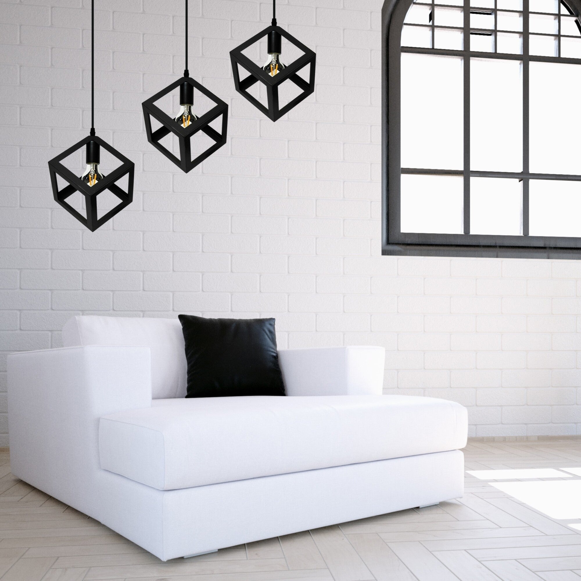 Lampa wisząca Sweden 3xE27 czarna 2