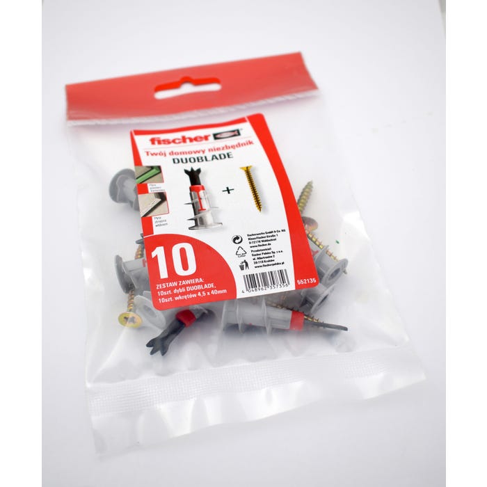 Kołek do płyt GK DUOBLADE 4.5x40 mm (10 szt.)