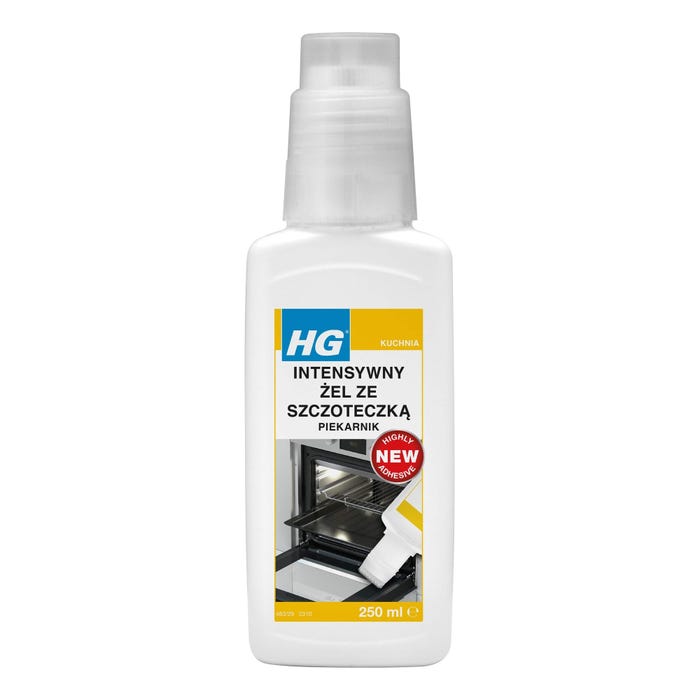 HG Żel do czyszczenia piekarnika ze szczoteczką 250 ml