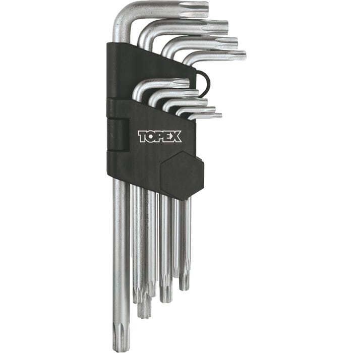 Zestaw kluczy Torx z otworem, 9 szt.