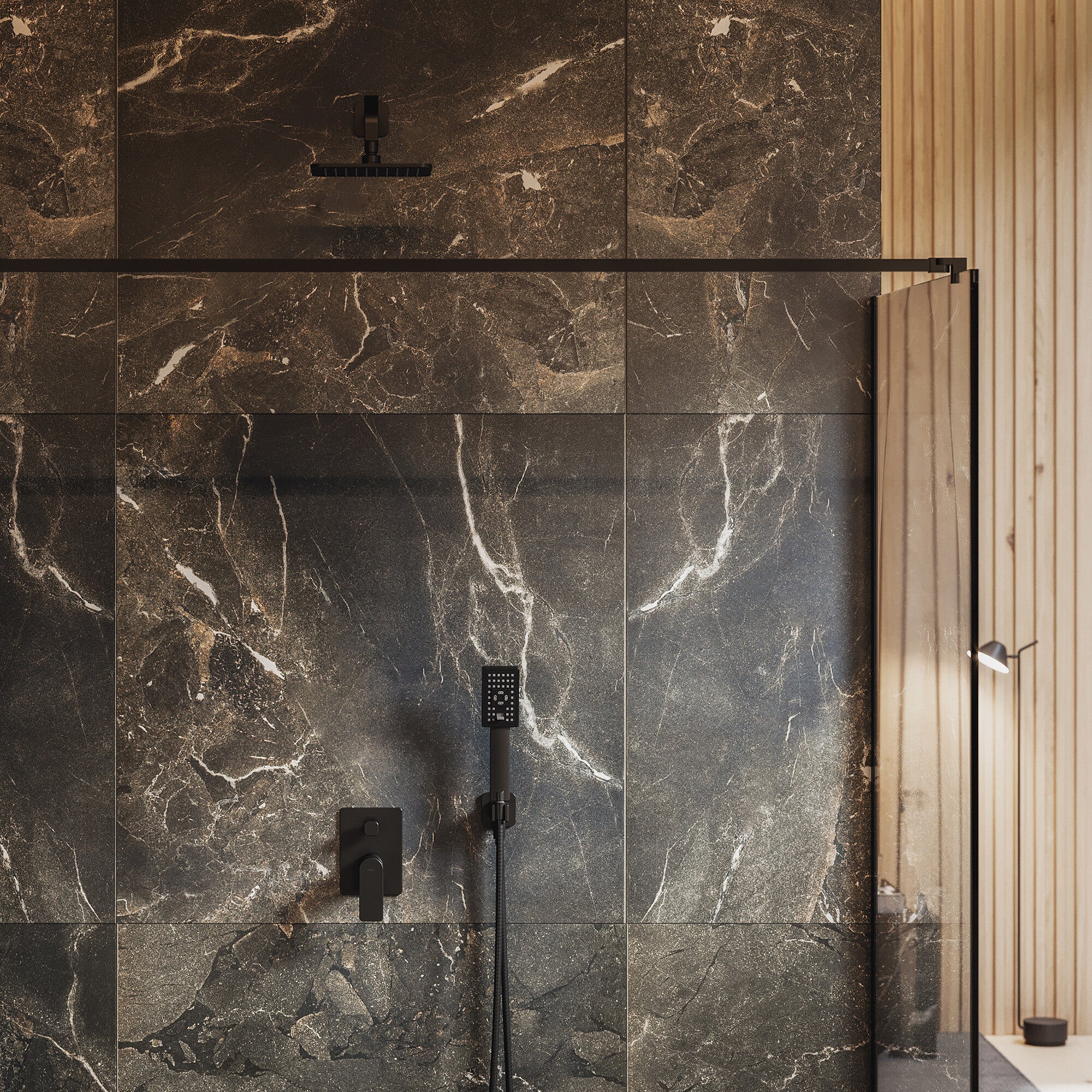 Słuchawka prysznicowa Omnires JimJim czarna 2