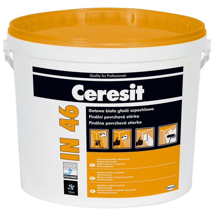 Gotowa gładź szpachlowa Ceresit IN46 25kg