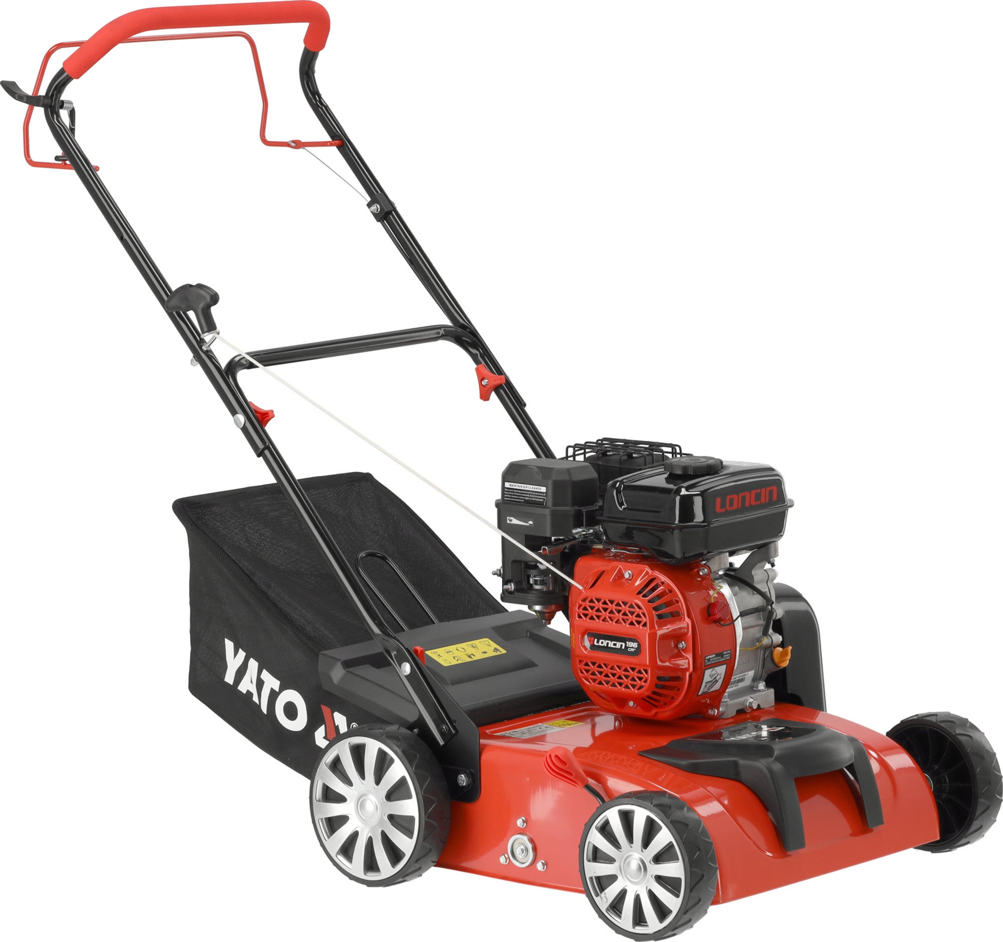 Wertykulator / aerator spalinowy YATO YT-85570, szerokość robocza 38 cm - silnik LONCIN H200 