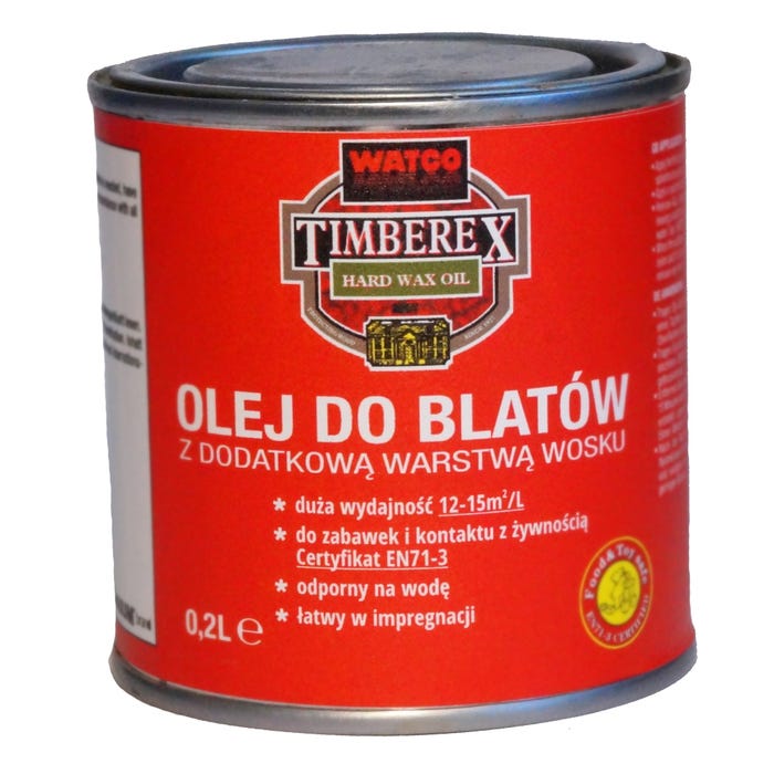 Olej do blatów z woskiem bezbarwny 0,2l