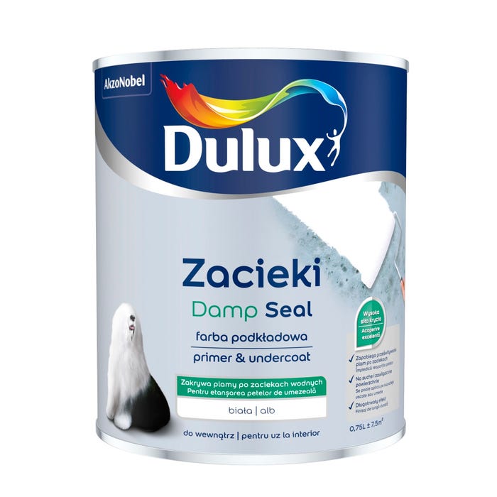 Farba podkładowa Dulux Zacieki biała 0,75l