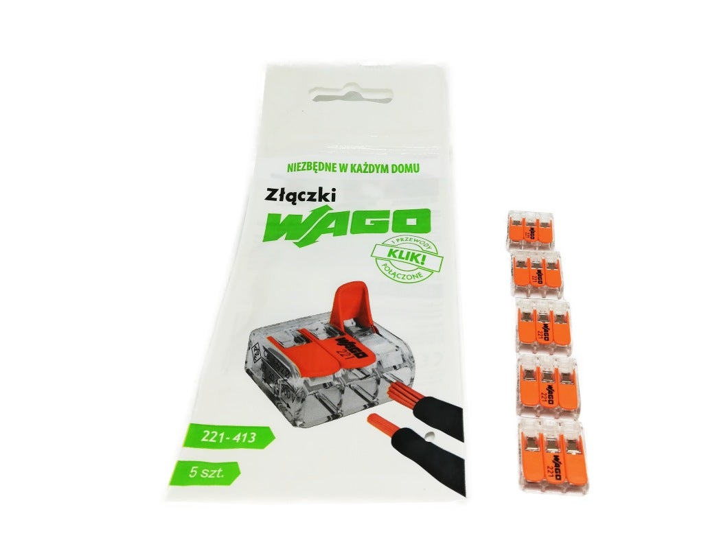 Szybkozłączka z zamkiem Wago 3x0,2-4mm2 5szt 2