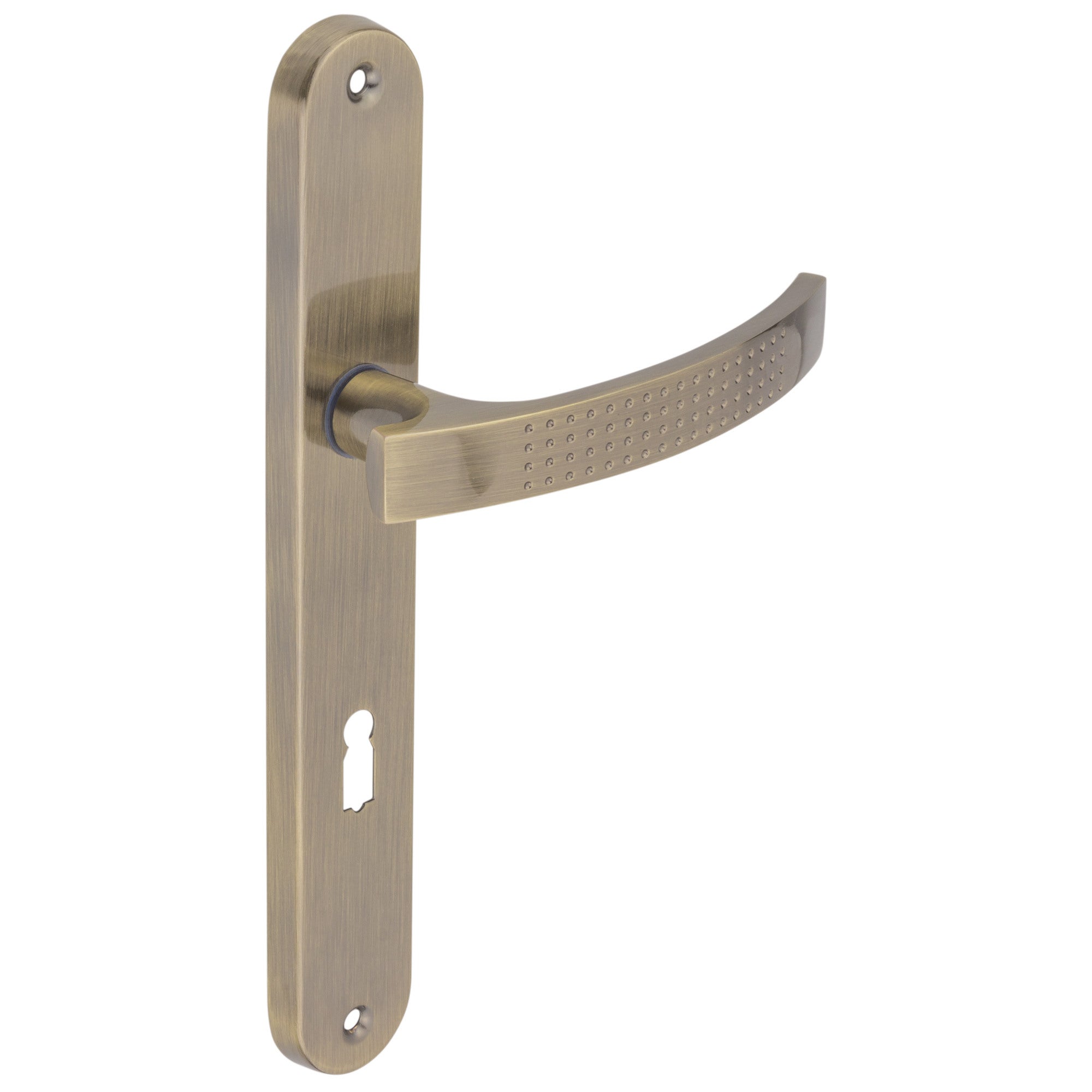 Klamka Argo 72 mm na klucz patyna