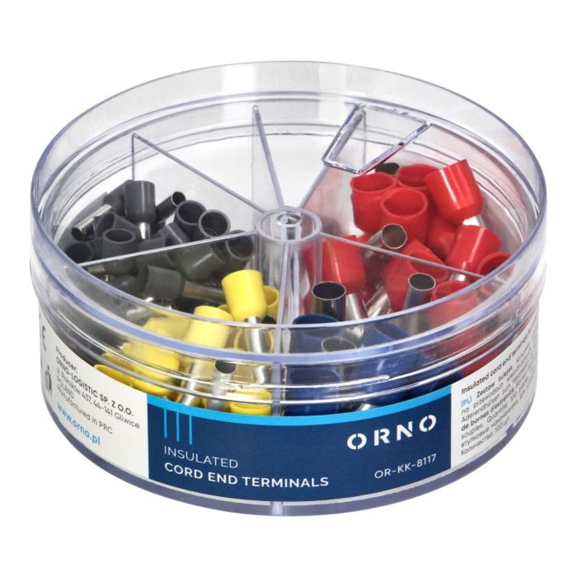 Zestaw tulejek 100 szt. 50-4mm² 20 - 6mm² 20 - 10mm² 10 - 16mm² 1