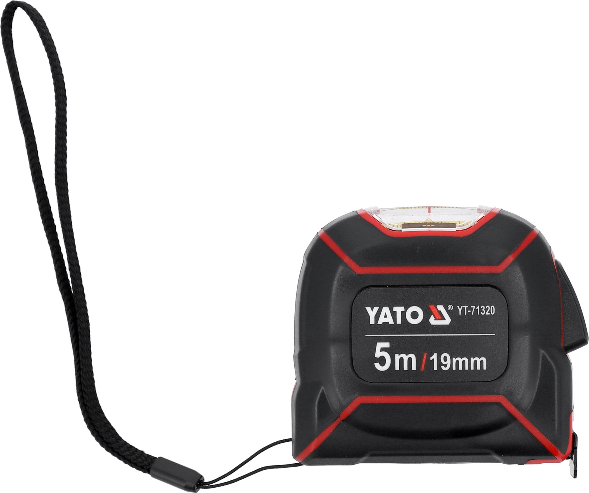 Miara zwijana, stalowa - odczyt górny. Długość: 5 m, szerokość: 19 mm - YATO YT-71320