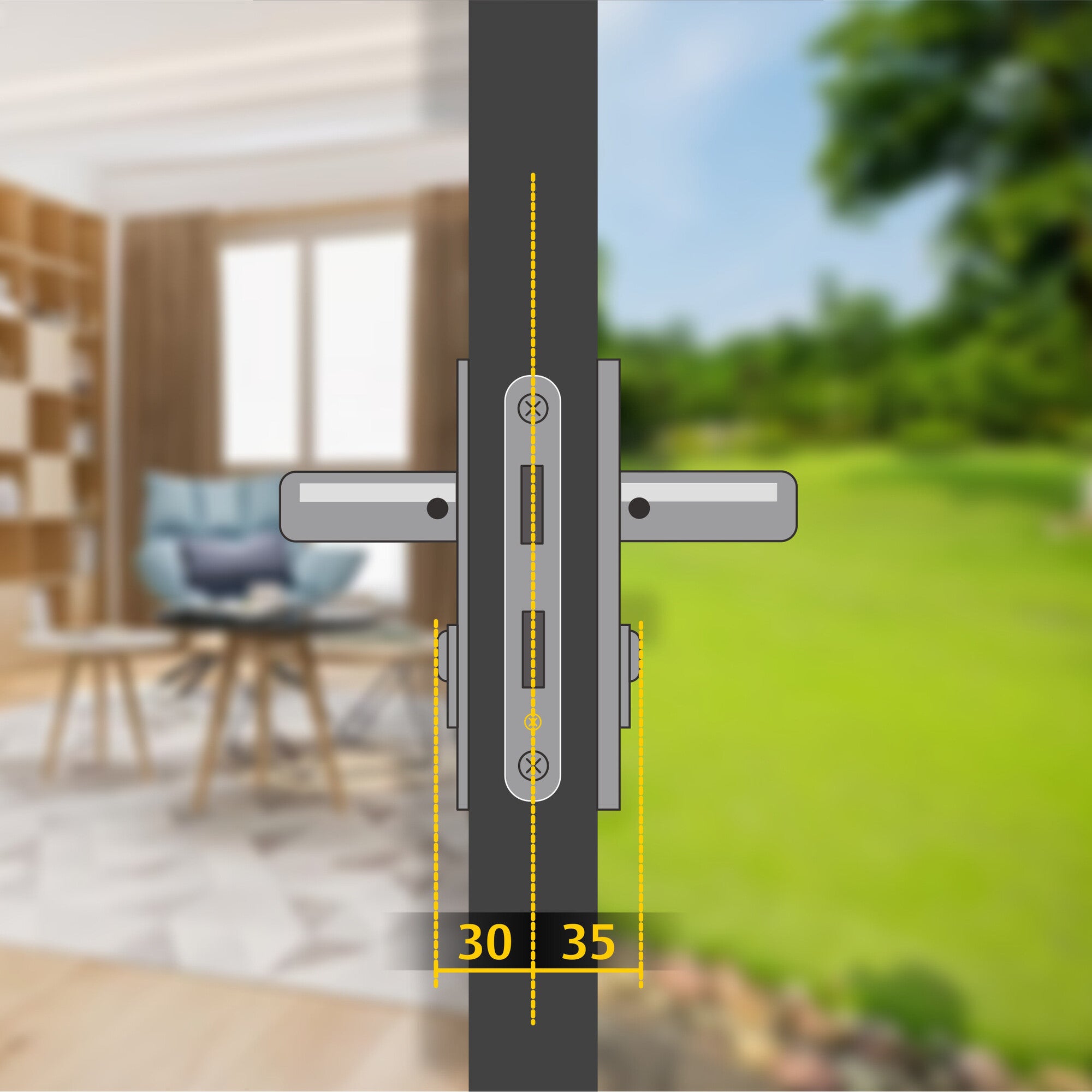 Wkladka drzwiowa Y150 30/35 mm 5