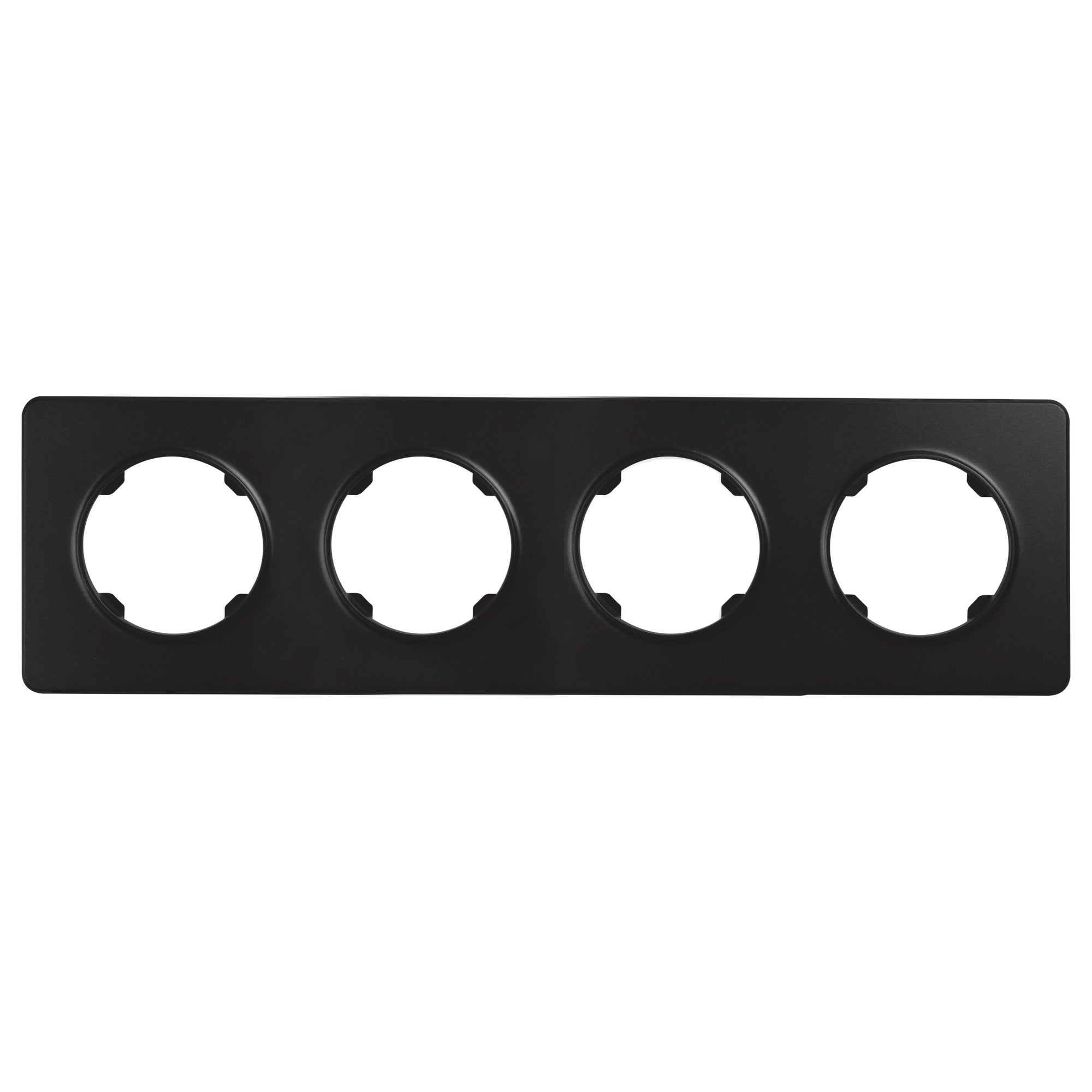 Oval czarny ramka czterokrotna