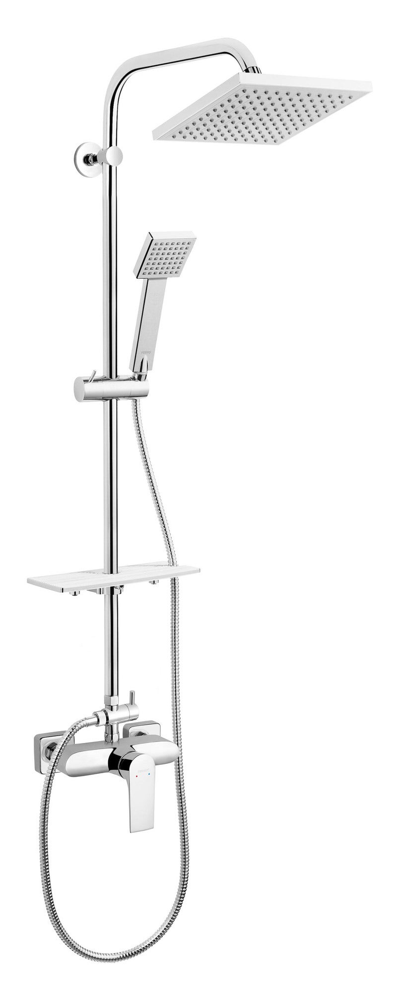 Kolumna prysznicowa z baterią Ferro Platto chrom