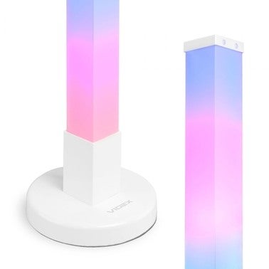 Lampa podłogowa LED RGB + biały  10W 2