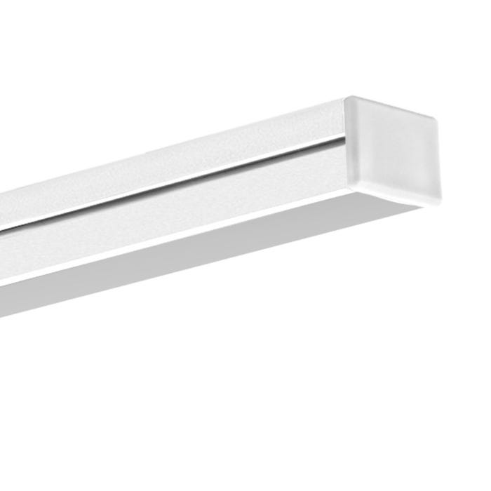 Zestaw profil aluminiowy natynkowy do taśm LED 8-10mm anodowany biały 2m Gleb 12x16mm