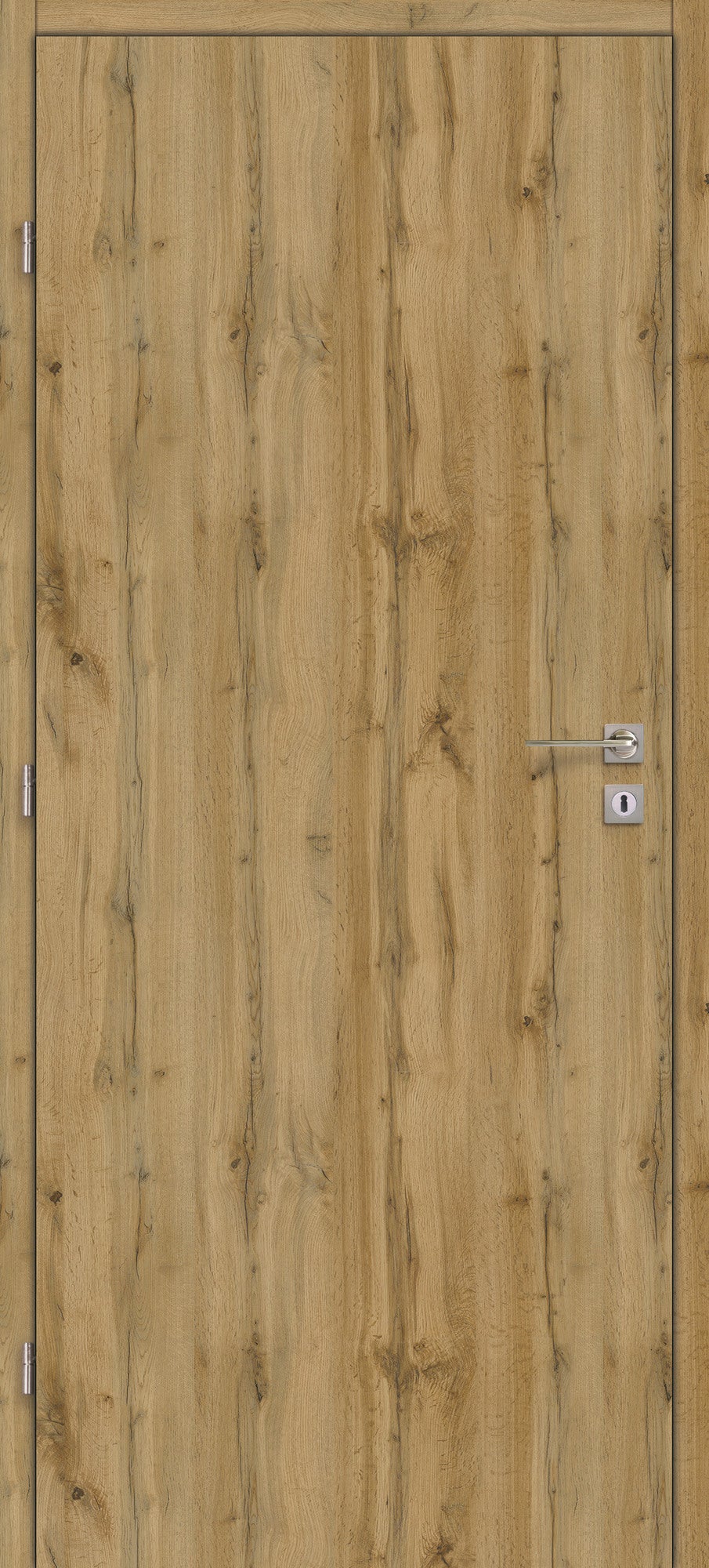 Skrzydło pełne gładkie 90 lewe dąb olejowany