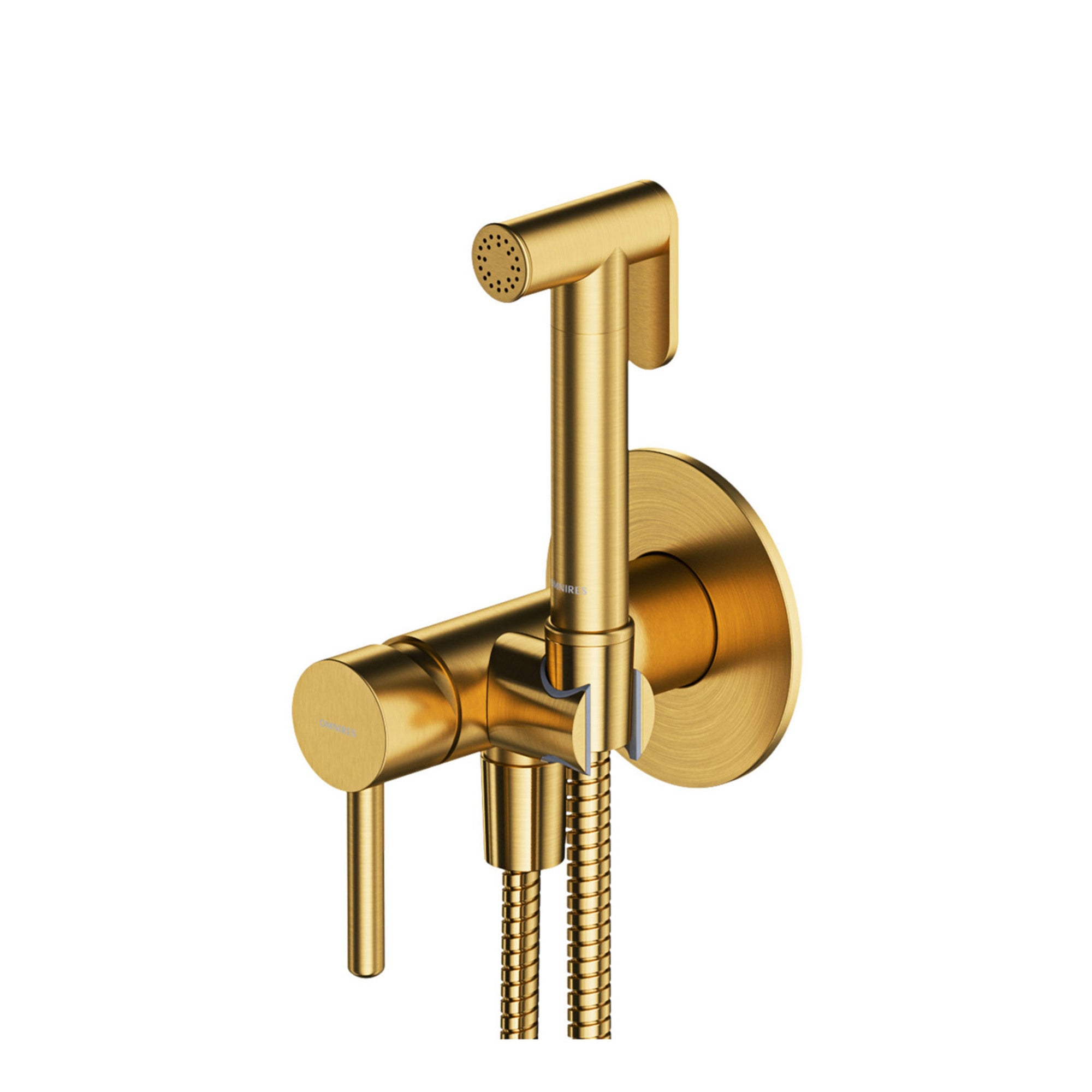 Bateria bidetowa podtynkowa Omnires Y złoty szczotkowany