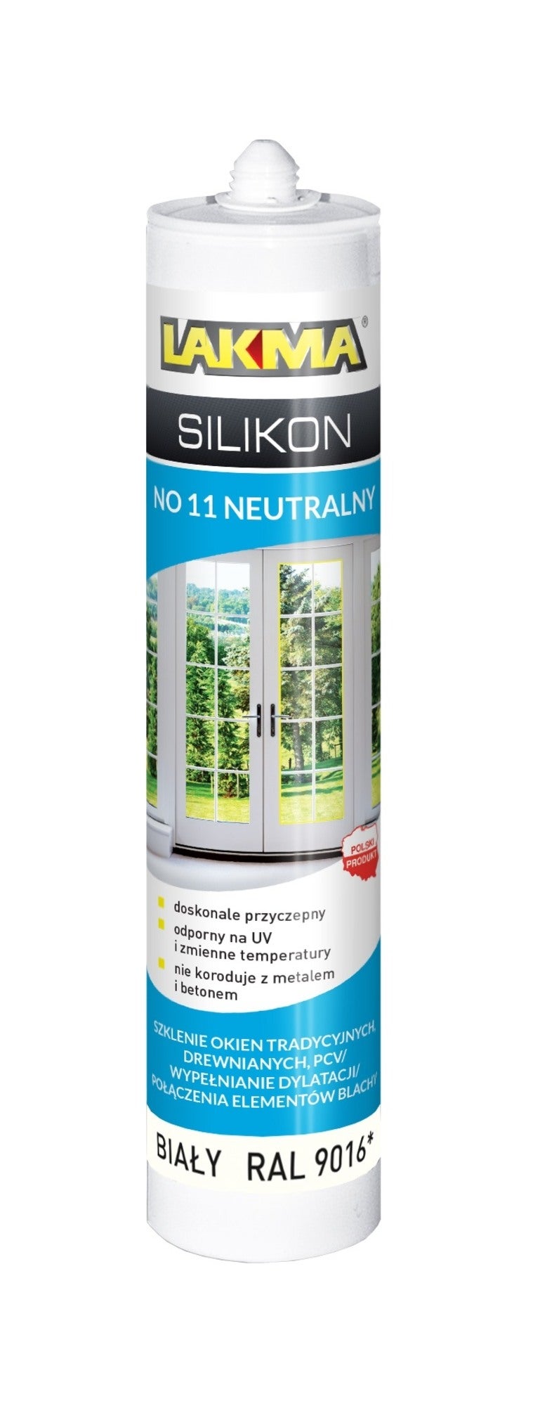 Silikon neutralny Lakma  biały 280ml 0