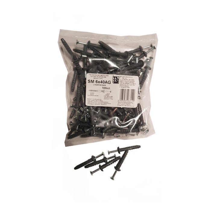 Kołek do szybkiego montażu 6.0x40 mm (100 szt.)