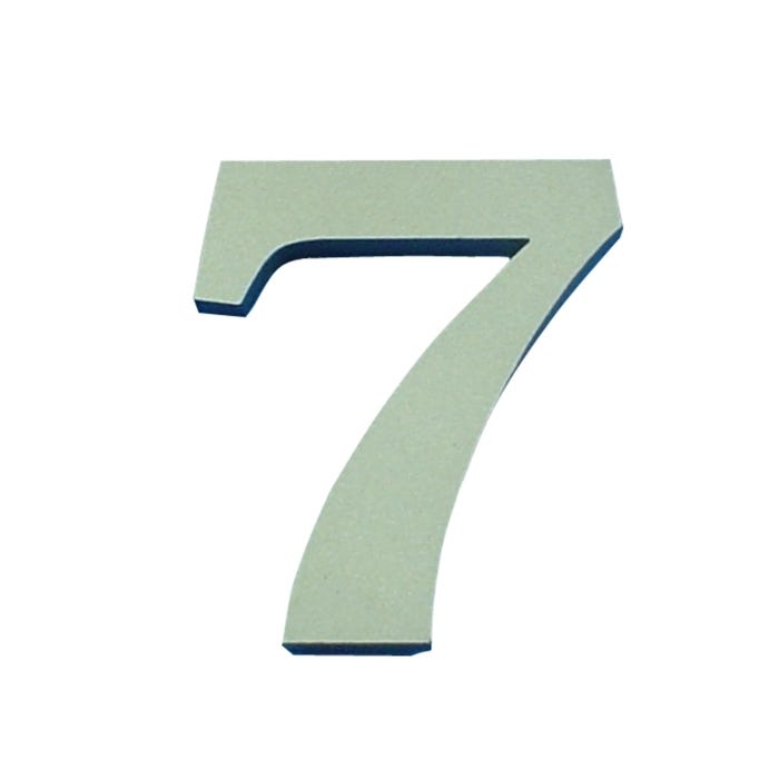 Cyfra 7 samoprzylepna oliwkowa 50 mm