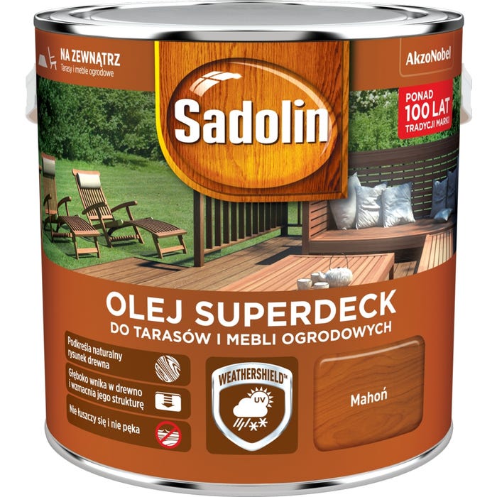 Olej Sadolin Superdeck mahoń 2,5l