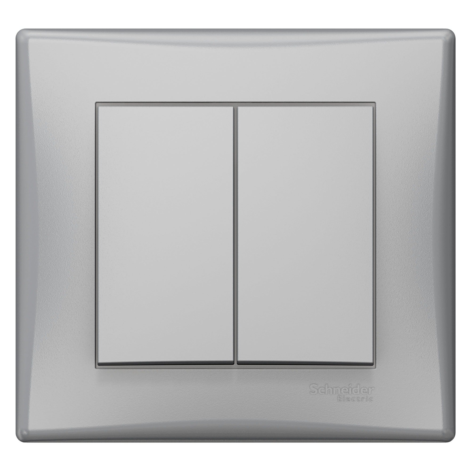 Schneider Sedna aluminium łącznik podwójny z ramką