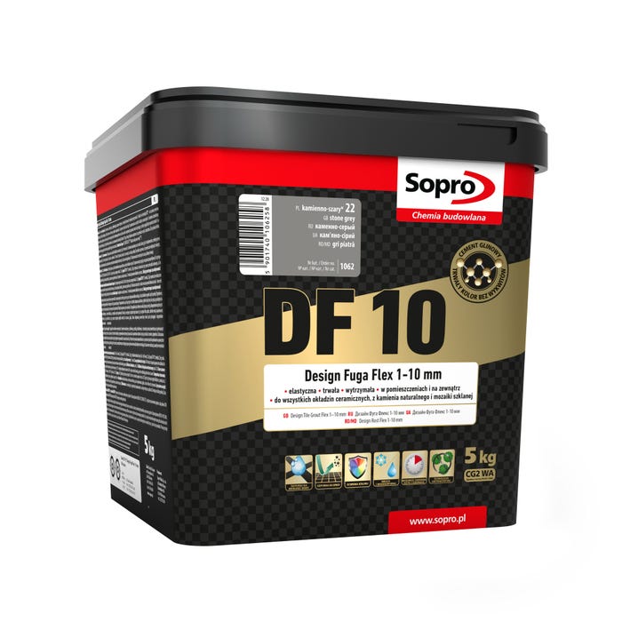 Fuga DF10 Design Flex 22 kamienno-szary 5kg