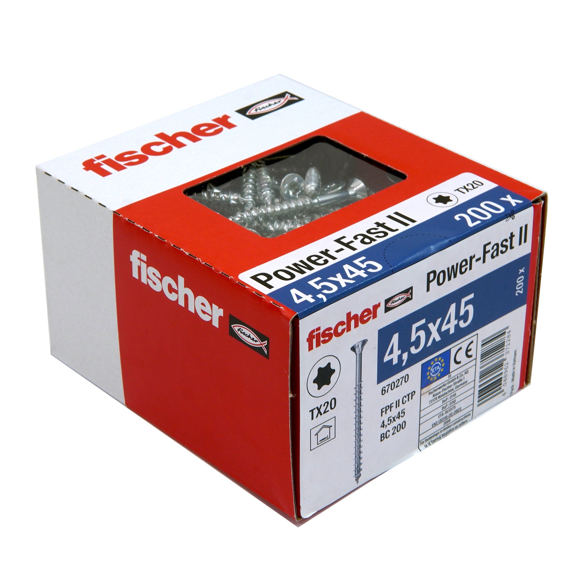 Wkręty do płyt wiórowych Power-Fast 4.5x45 mm (200 szt.) 1