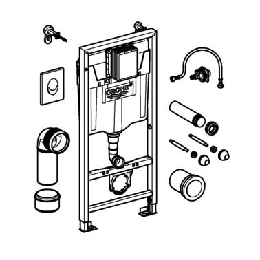 Stelaż WC podtynkowy Grohe Solido Start chrom 3