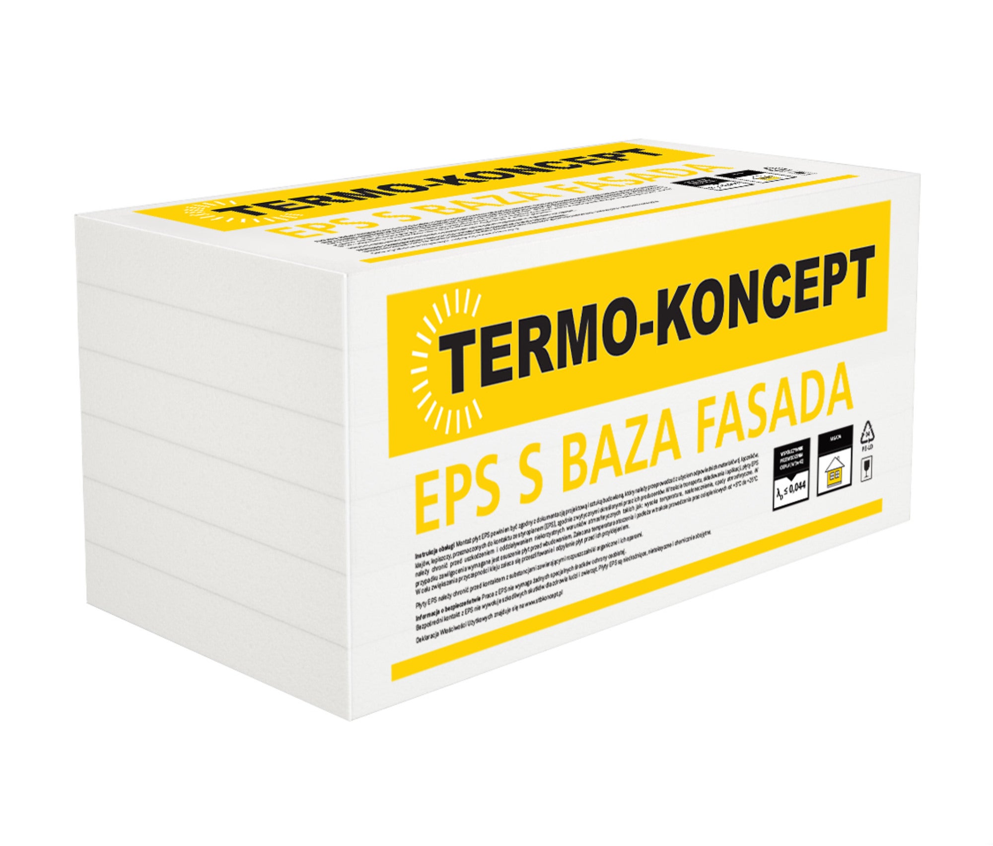 Styropian Termo-Koncept Płyta Styropianowa 10 cm EPS 0,044 W/(mK) 3 m2 1