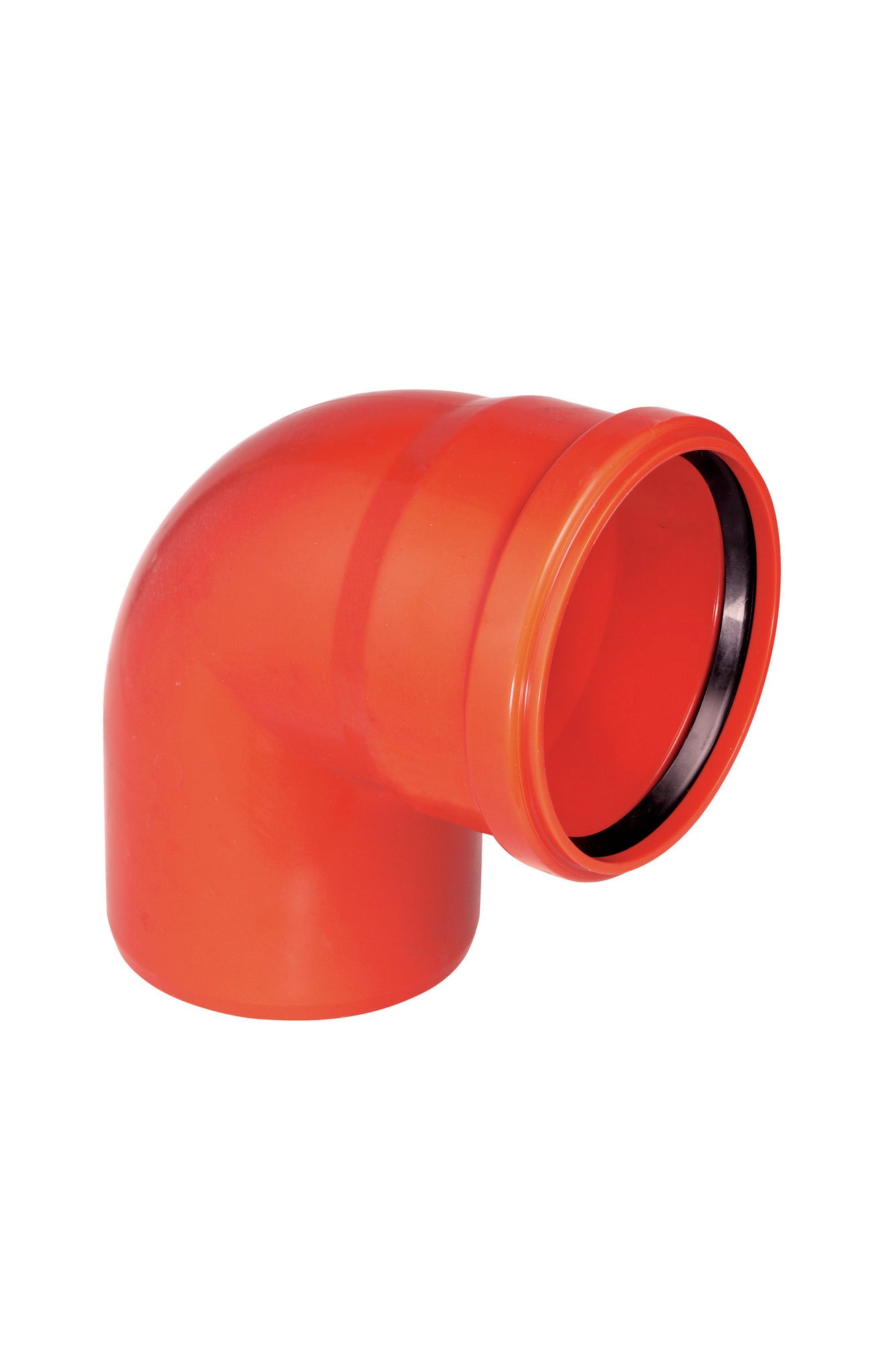 Kolano kanalizacyjne zewnętrzne, PVC fi 160 mm, kąt 87° 1