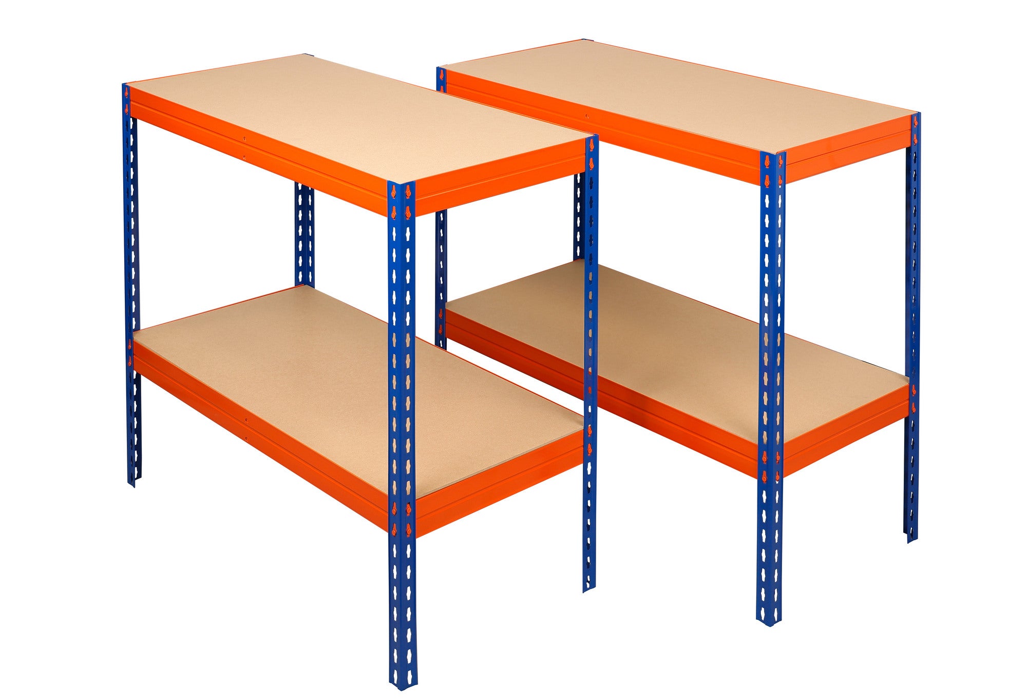 Regał magazynowy Rivet wym. 192x100x50 cm, 4 półki, 300 kg 2