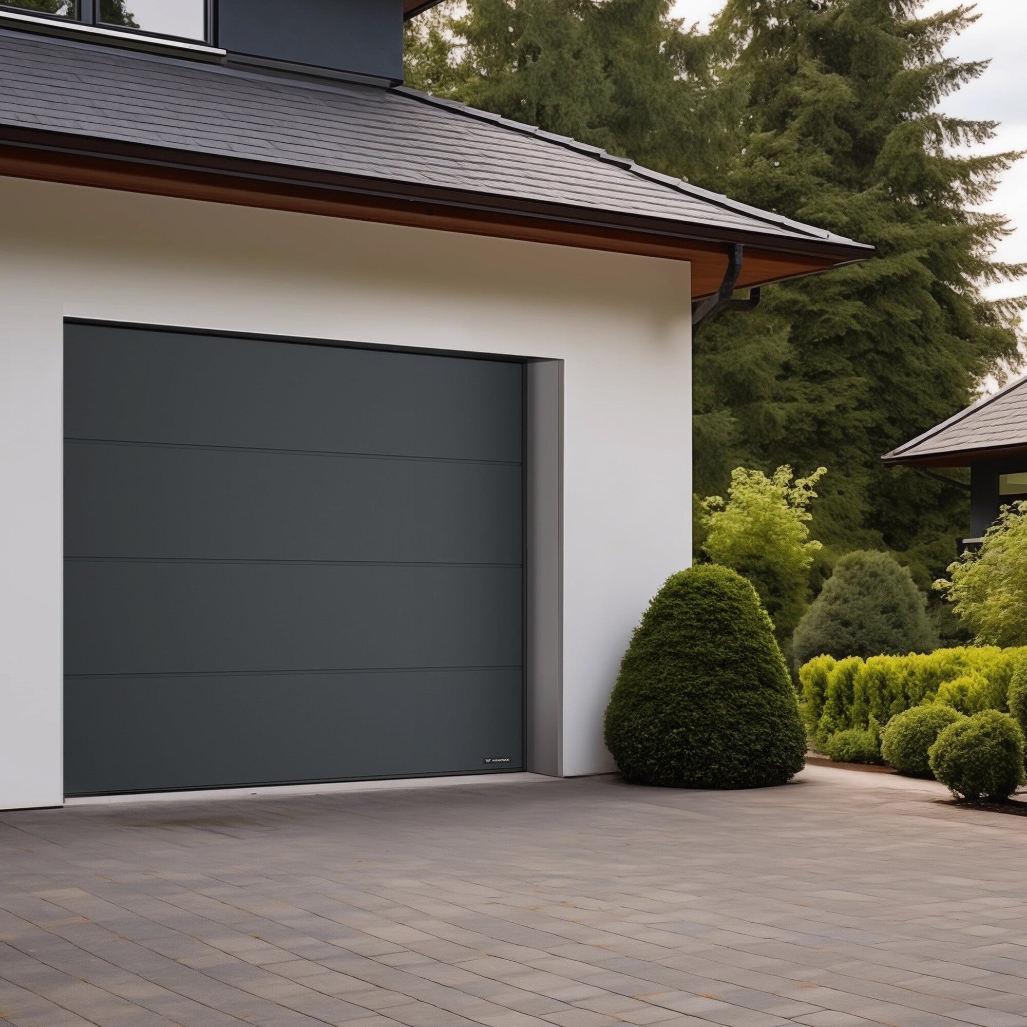 Brama garażowa segmentowa Nobla z napędem automatyczna 2500x2125 antracyt 2