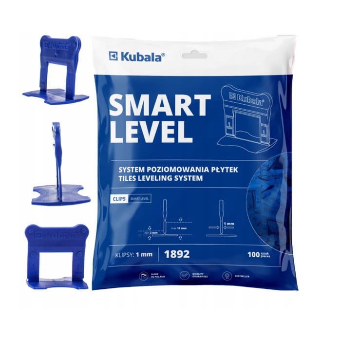 Klipsy Smart Level Kubala 1 mm, 100 szt.
