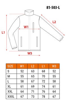 Bluza polarowa NEO 81-503-XXL, kolor: grafit, rozmiar: 2XL/56 7