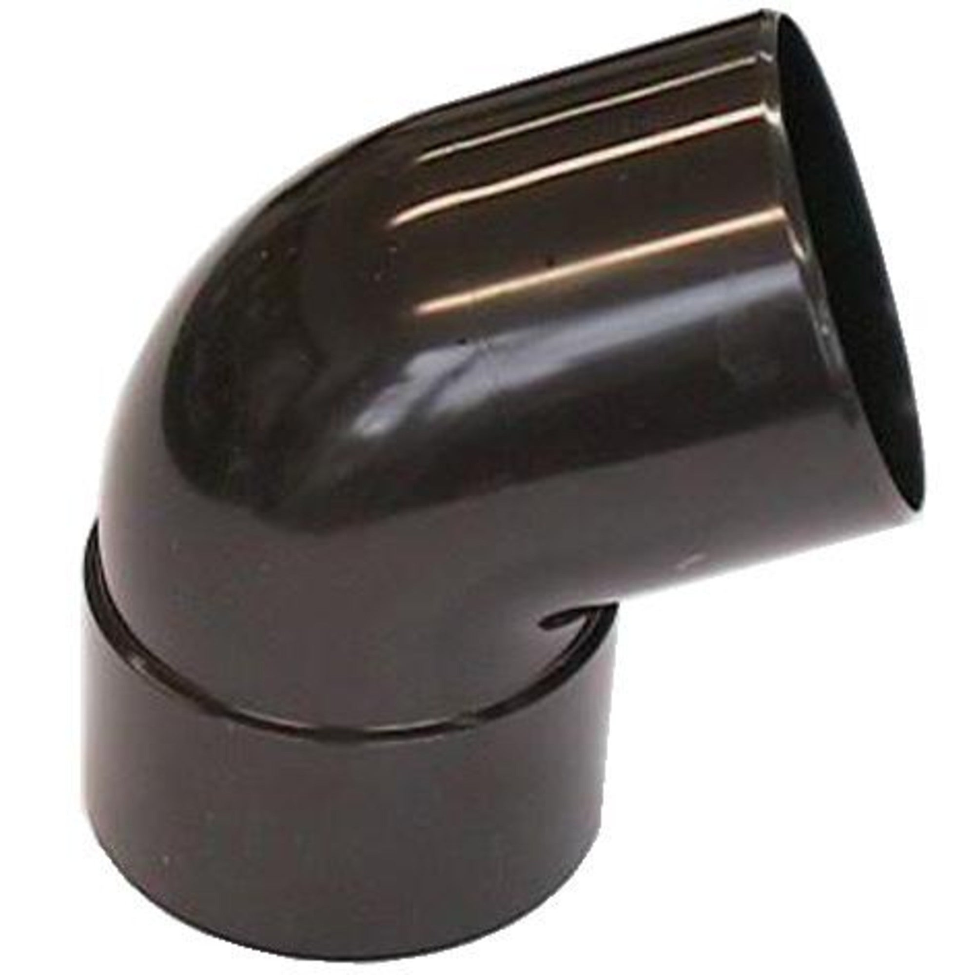 Kolano fi 80 mm, kąt 67°, brązowe PVC Scala Plastics