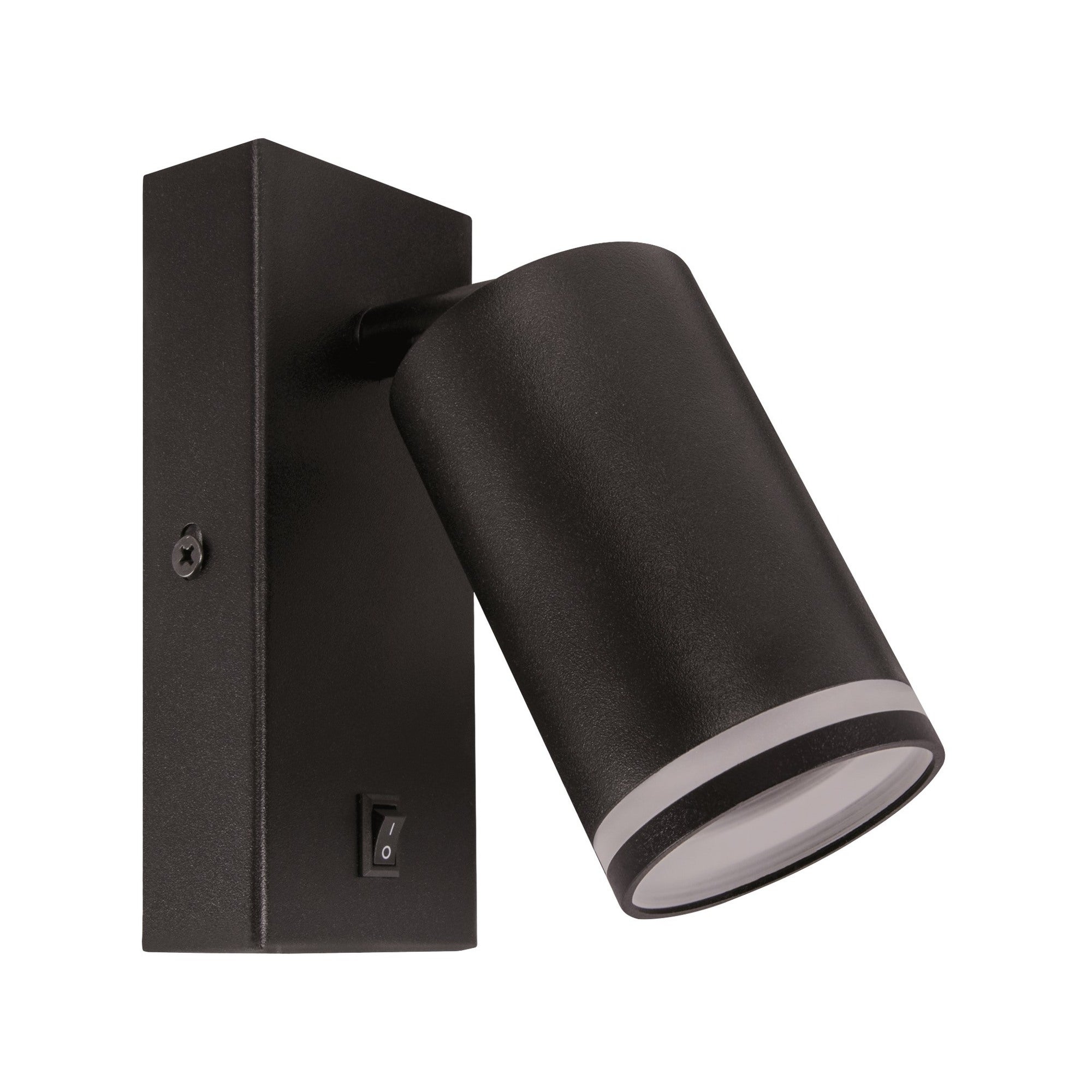 Lampa ścienno-sufitowa GU10 ZULA 1xGU10 35W kolor czarny z włącznikiem
