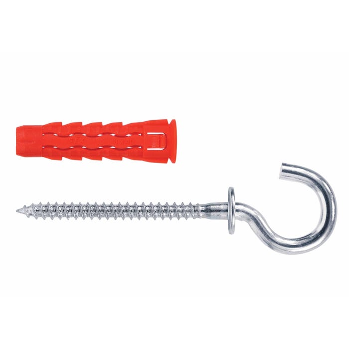 Kołek uniwersalny z hakiem C fi 8 40x83 mm (25 szt.)