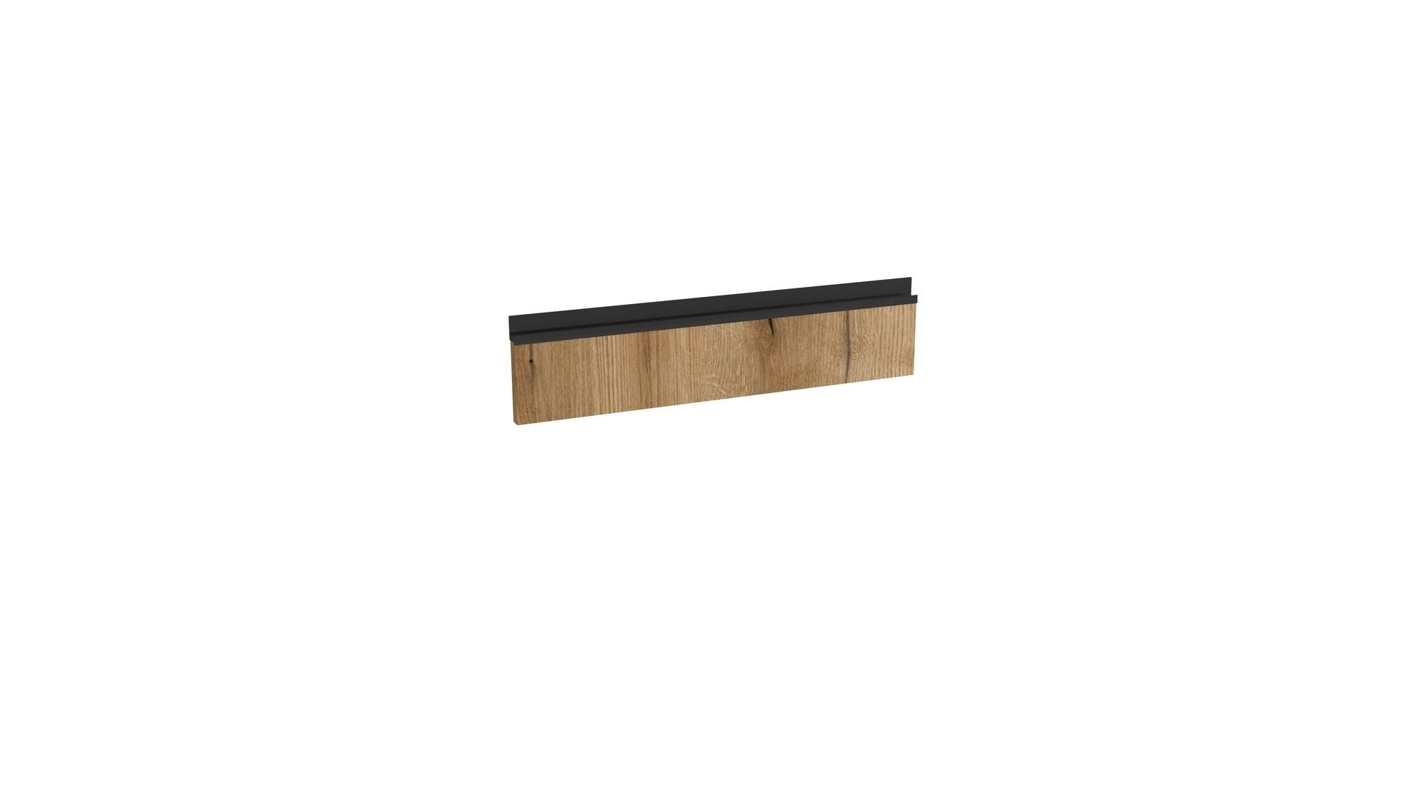 Front do szafki kuchennej pod piekarnik Dąb Evoke 60x11 cm z uchwytem w kolorze czarnym Tafla L