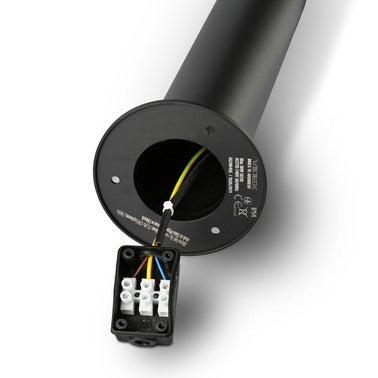 Słupek AR09061B 1xGU10 IP54 biały/czarny 3